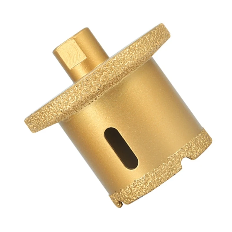 A2UD 40-50mm M14 Sợi kim cương khô chân không hàn đồng lõi khoan bit sứ gạch CrownsGraniteMarble lỗ cưa công cụ