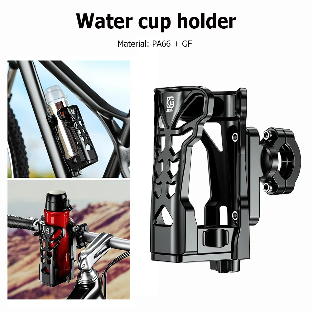 

Motorcycle Water Cup Holder Universal ATV Dirt Bike Water Bottle Mount with LED Light Adjustable for 53mm-90mm Kettles