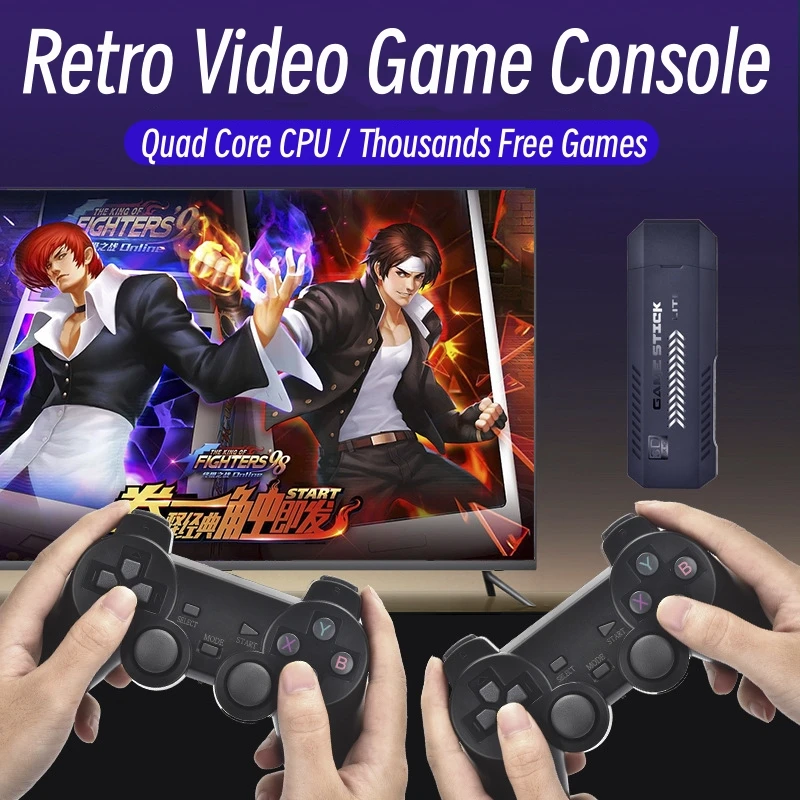 X2 Plus Game Stick Retro Video Game Console X2+ 128G With 41000 Games 40+ Emulators for PSP/PS1/MAME With Wireless Controllers image 2