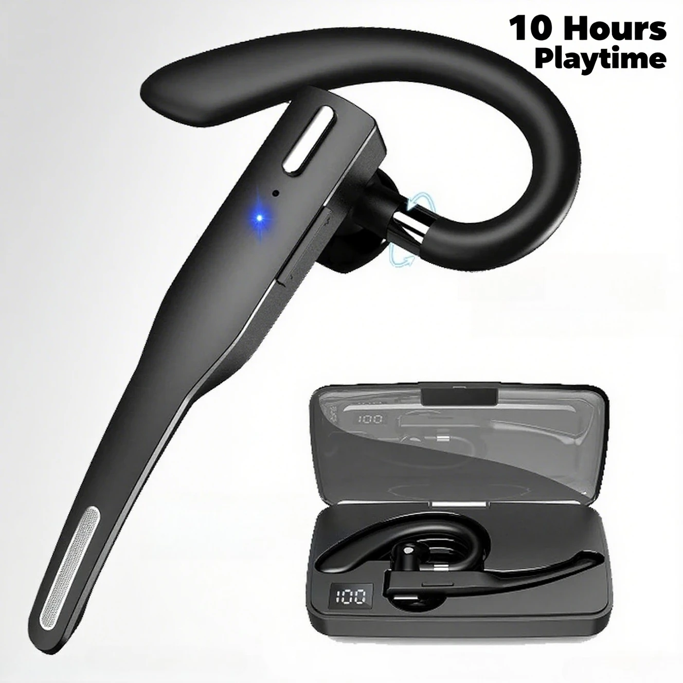 

Wireless noise canceling Bluetooth 5.1 Headphones With Microphone OWS ear hooks Fone De Ouvido Audifonos battery life 10-12