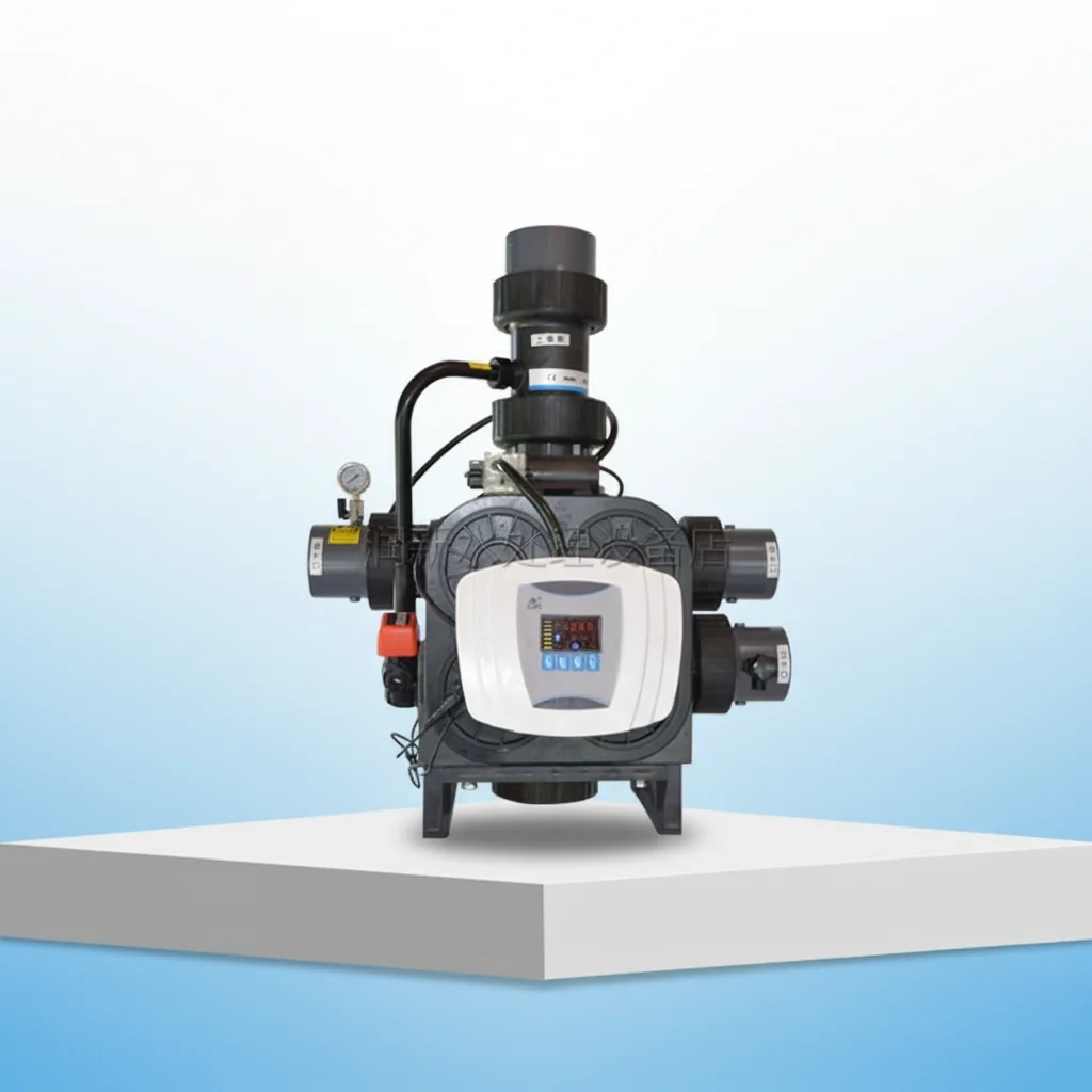 Water Softener Control Valve 50 TPH Flow Type Side Mounted Multi-Port Runxin 63650 F96A3/A1 Automatic Softener