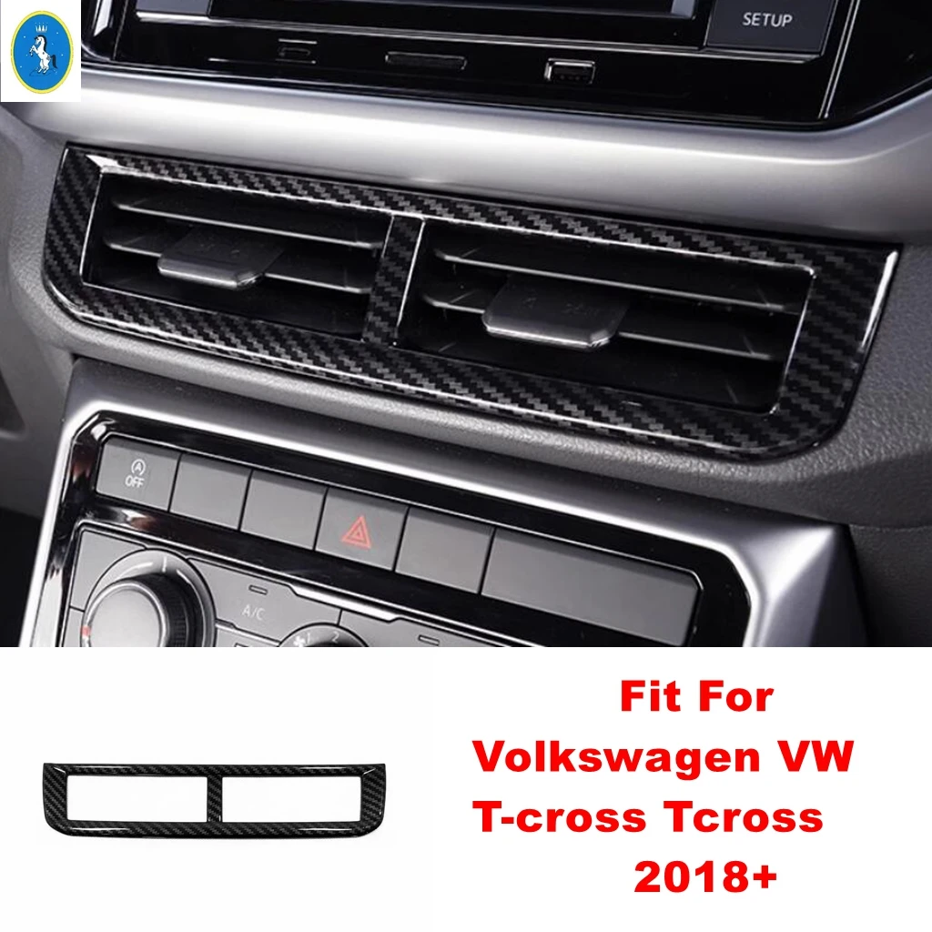 

ABS Auto Center Middle Air AC Conditioning Vent Outlet Frame Cover Trim Accessories For Volkswagen VW T-cross Tcross 2018 - 2023