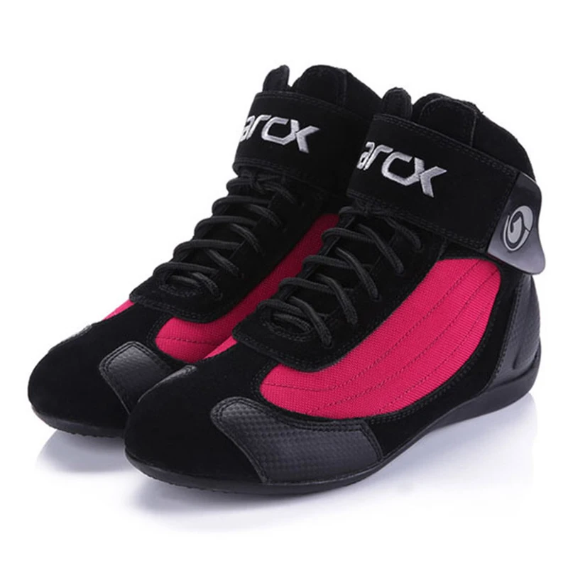 ARCX Motorcycle Boots Riding Shoes Suede Leather Ankle Protection Shoe Summer Breathable Motocross Racing Motorcycle Accessories