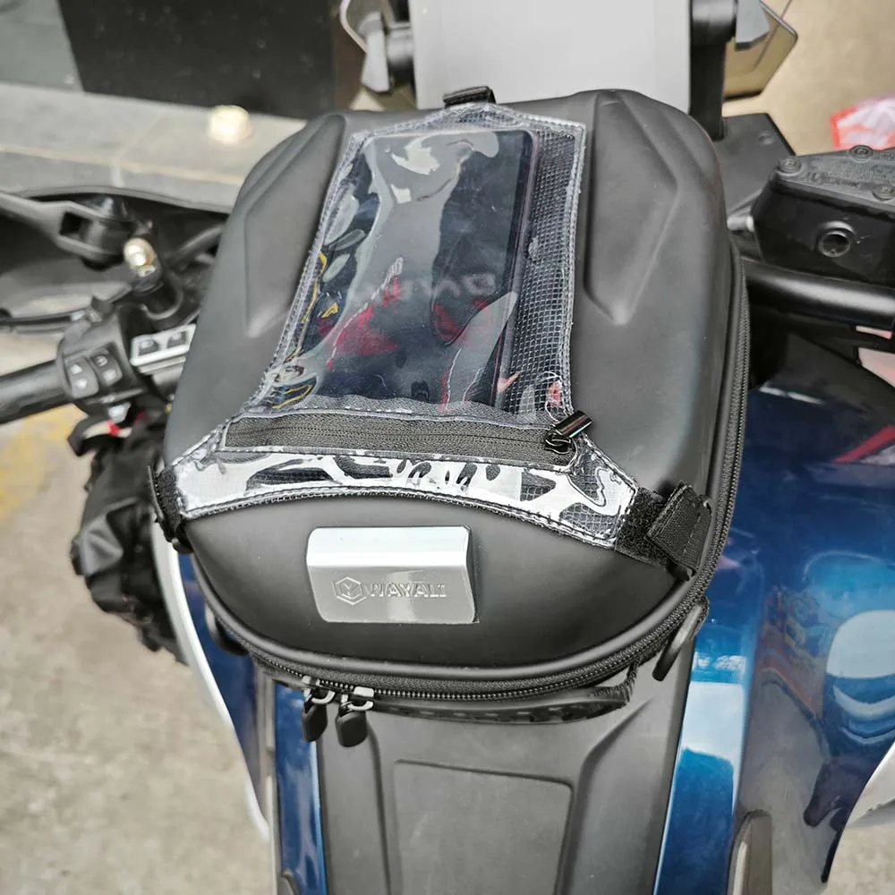 Untuk TRIUMPH Tiger800 Tiger 800 XC XCa XCx XR XRt XRx tas tangki bahan bakar dengan cincin adaptor tangki tas penyimpanan paket navigasi sentuh