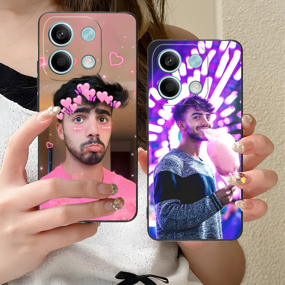 Funda de teléfono Fede Vigevani para Xiaomi Redmi Note 13 12 11 10 9 8 7 6 S A Pro Lite Plus 5G funda negra para teléfonos móviles