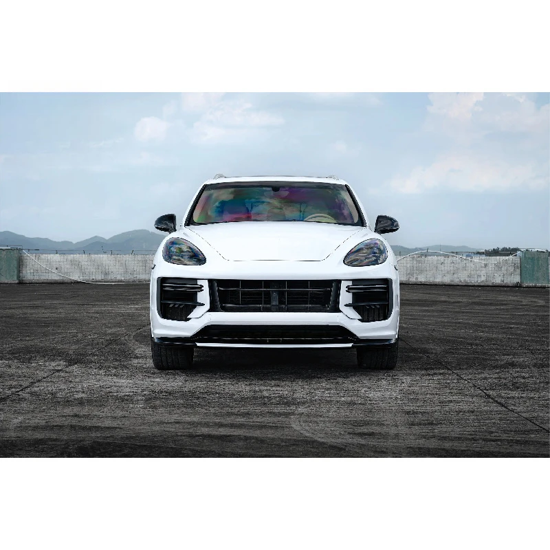 Durable Body Kit 958 Front Bumper GT Bolt On Unpainted Black Sport Universal Fit Car Guard