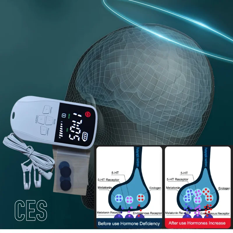 Alpha-Stim Vagus Nerve Stimulator Technology, Ear Clip for CES Therapy and Anxiety Depression Treatment