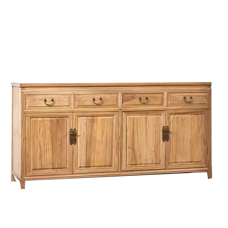 

New Chinese style, dining side, old elm, cabinets, tea, living room, solid wood, retro