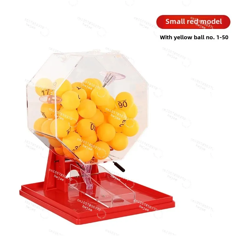 Two-color ball number selector Manual lottery machine Table tennis props Lucky turntable Opening bidding lottery
