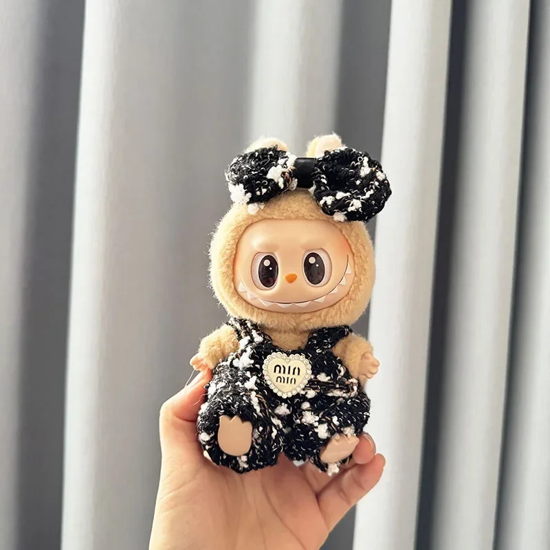 Labubu 17 cm vêtements de poupée chaussures sac le monstre tenue accessoires vêtements bricolage enfants cadeau douce princesse robe de haute qualité