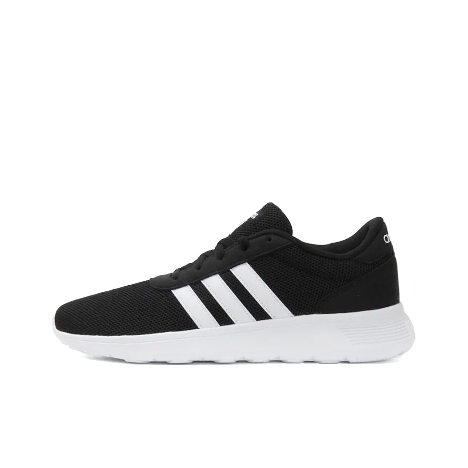 Adidas Neo Cushioning Slip Resistant Abrasion Resistant Low top Casual Shoes Unisex Black White B28141
