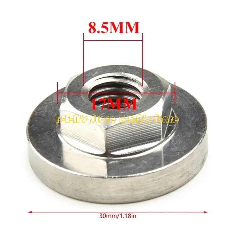 Y1AD 2Pcs Replace Grinder Metal Pressure Plate Inner Outer Flange Nut Set Tools