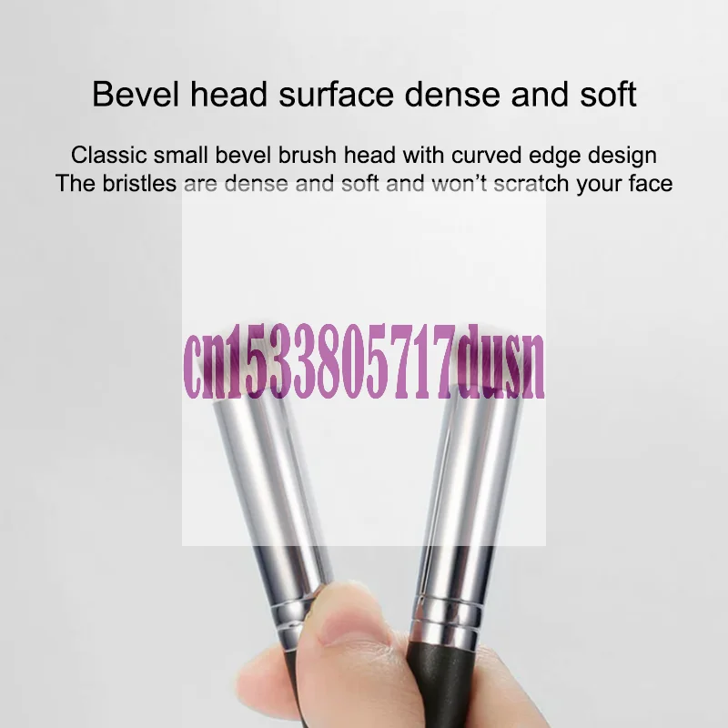 {HBA17} 3 pièces pinceaux de maquillage professionnels brosse de fond de teint en poils de Nylon doux brosse anti-cernes à tête ronde outils de maquillage portables