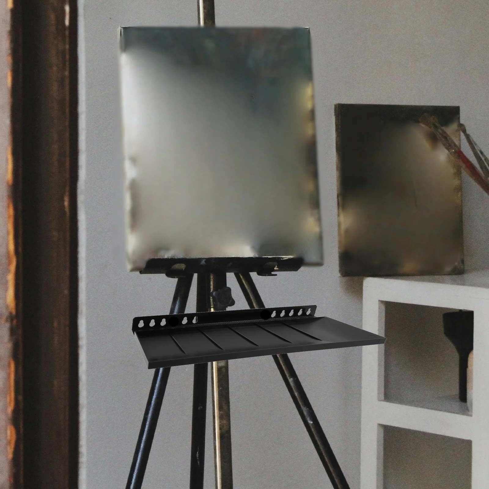 

1Set Easel Tray Portable Lightweight Stable Painting Tray Storage Rack Detachable Painting Tools Holder for Artists