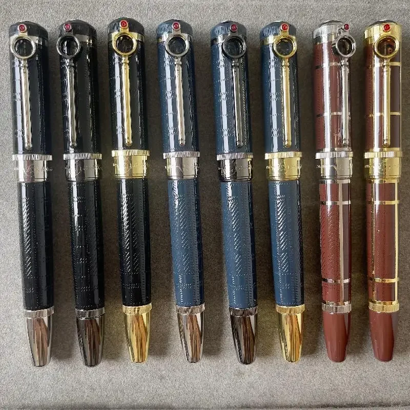 

Arthur Conan Doyle Magnifying Glass Round Design Fountain Pen Rollerball Ballpoint Pen Upgrade Gifts Quality Small Quantity