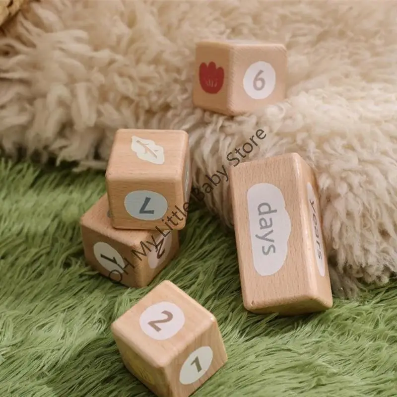 

M76C младенческие вехи украшения деревянные фото для новорожденных для новорожденных малышей