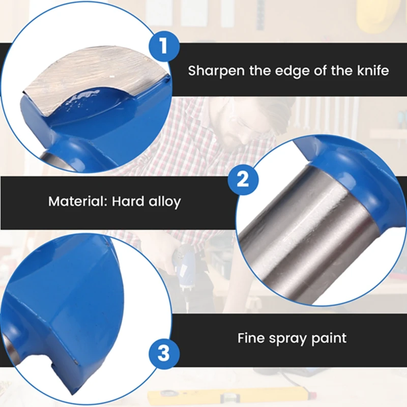 3Pcs Router Bits , 1/2Inch Shank Core Box Router Bit Set,Diameter 3/4Inch, 1-1/4Inch, 1-5/8Inch Round Nose Bit Set