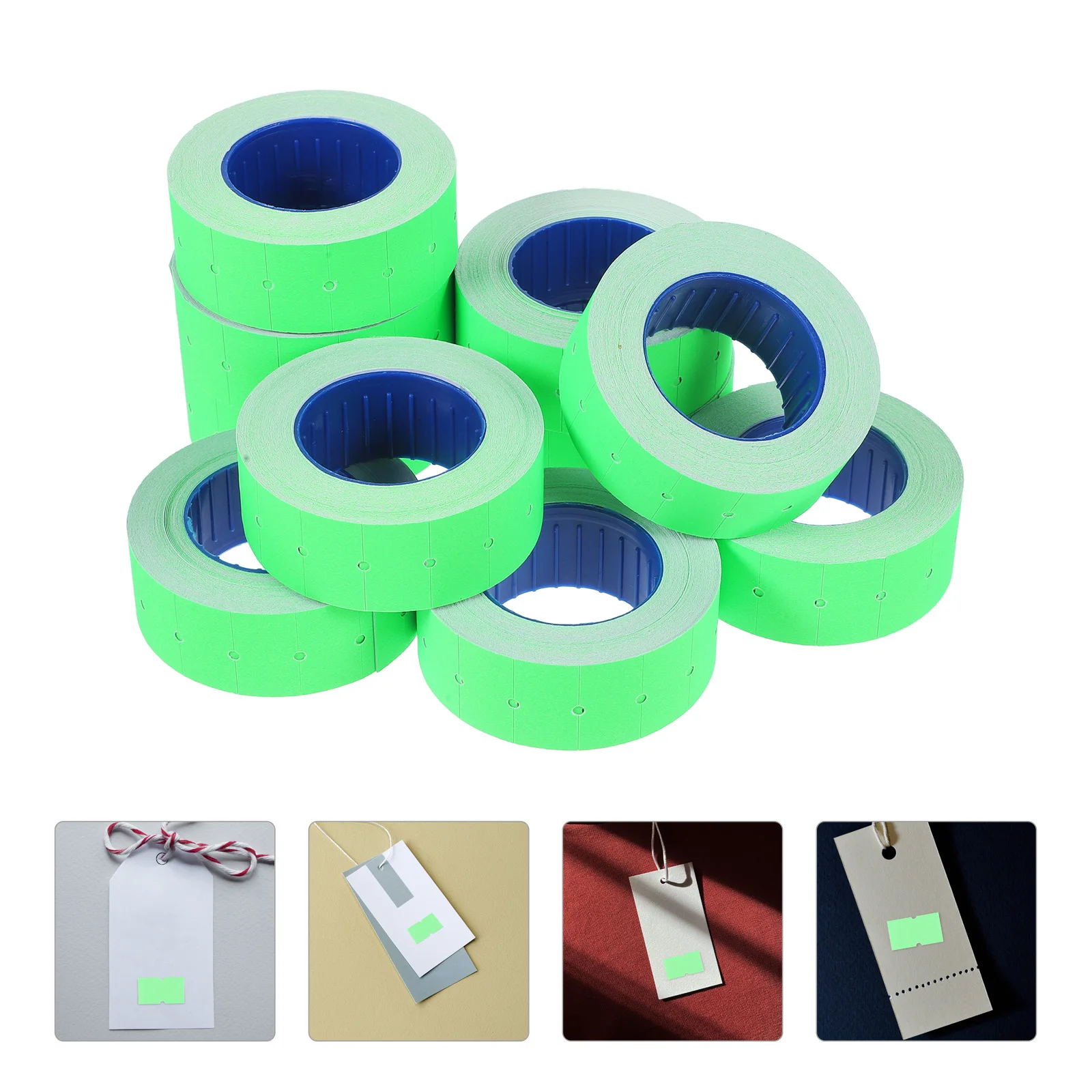 

1 Roll Bright Colored Blank Adhesive Price Label Sticker Merchandise Tags Strong Adhesion For Retail Store Sticker For