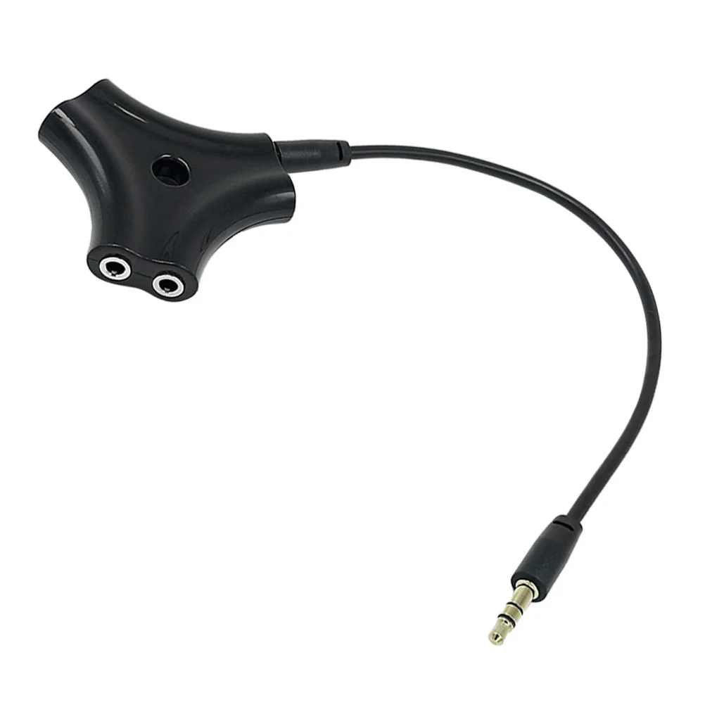 

Pcs 1 To 5 3.5Mm Earphone Splitter Adapter With Audio Cable Black Support Multi-Device Sharing Stereo Male To Male Jack For
