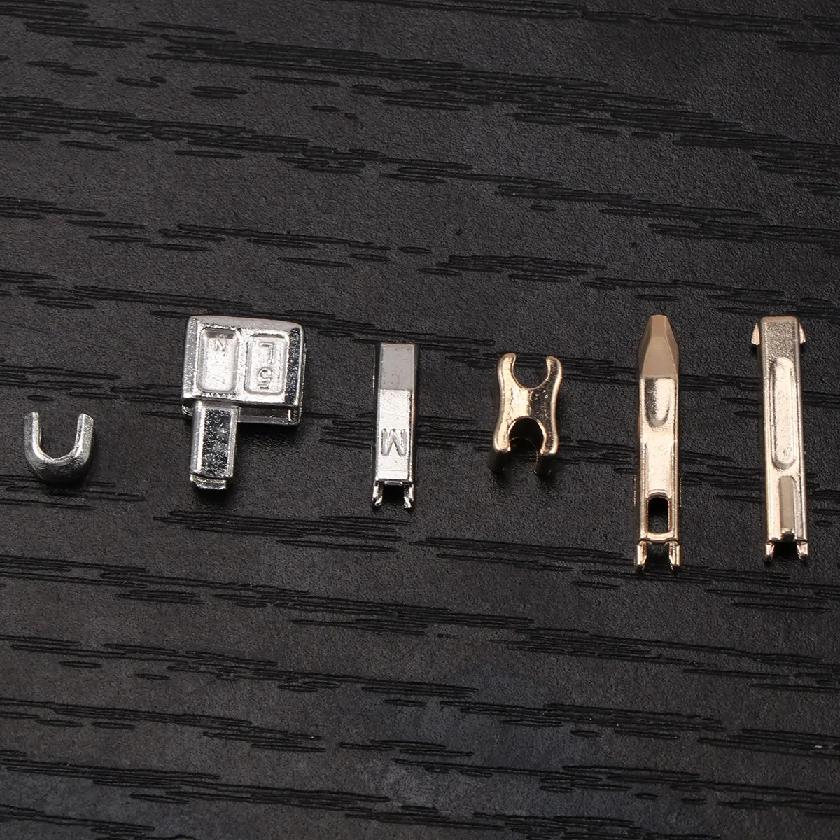 190Pcs Metal Zipper Sliders Repair Kit for Nylon Metal Zipper Jeans Skirts Slacks Jacket Retainer Stopper Plug