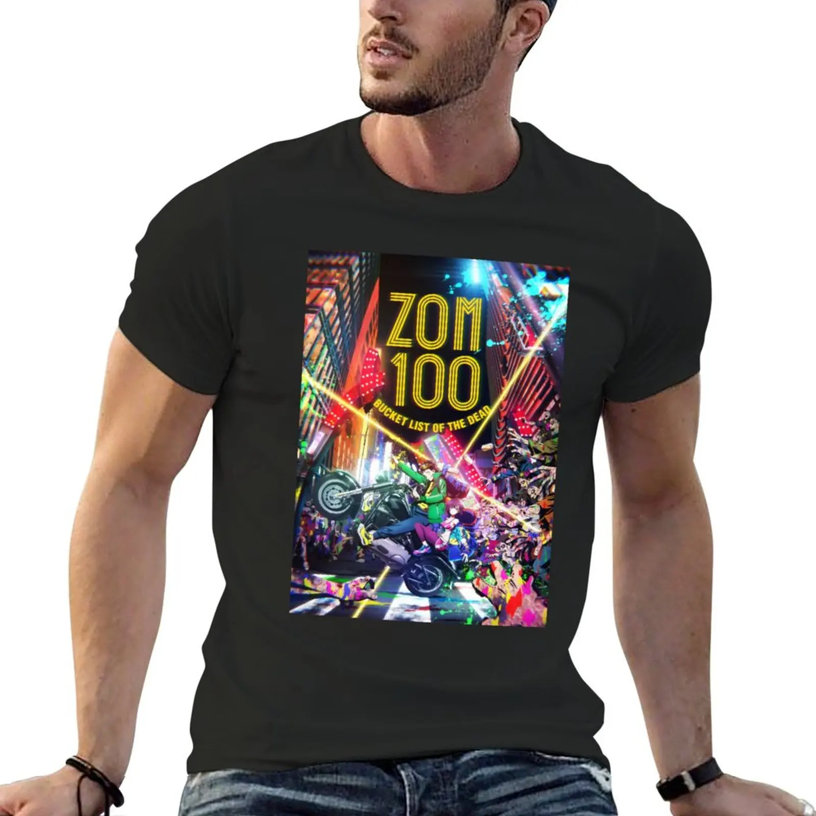 Zom 100 The Ultimate Bucket List for the Undead Adventureanimemangaanime hype T-Shirt summer top plus size men clothing