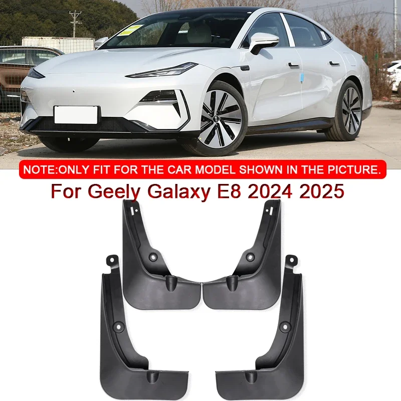 

For Geely Galaxy E8 2024 2025 Car Styling ABS Car Mud Flaps Splash Guard Mudguards MudFlaps Front Rear Fender Auto Accessories