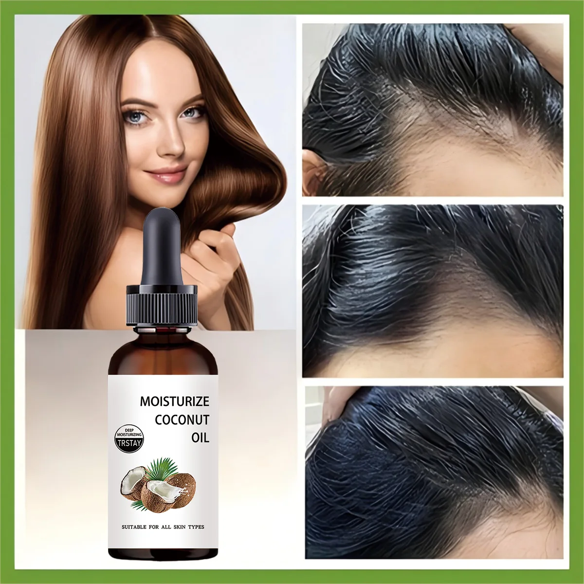 Fractionated Coconut Oil 100% pure coconut can moisturize, soften and care for dry and cracked skin, and can also be used as a h