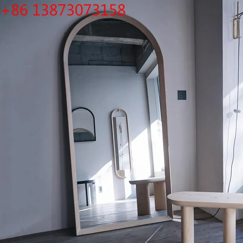 Full-length mirror Floor-to-ceiling mirror Household Internet celebrity light luxury full-length mirror Girls bedroom wall-mount