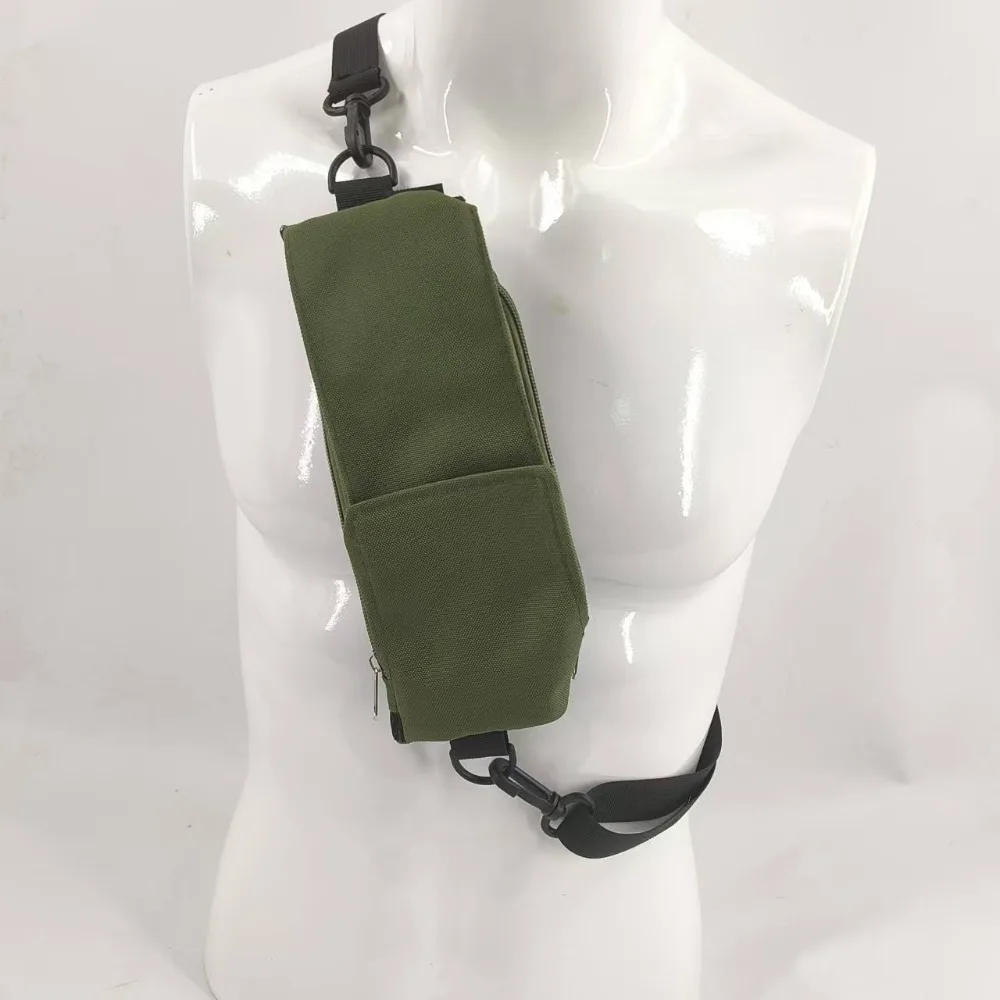 Canvas Solid Color Mini Mobile Phone Bag Vertical Shoulder Canvas Light Shoulder Bag Korean Style INS