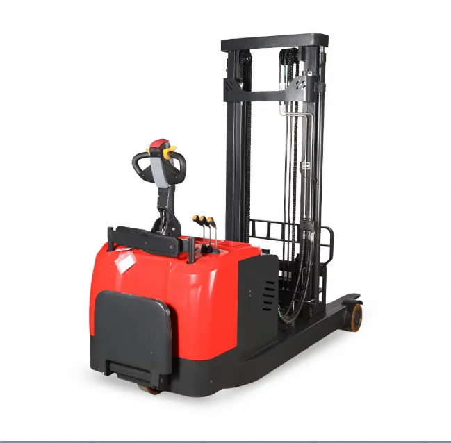 Empileur de palettes de chariot élévateur semi-électrique, avec camion de palettes manuel à grande puissance et haute efficacité, offre spéciale