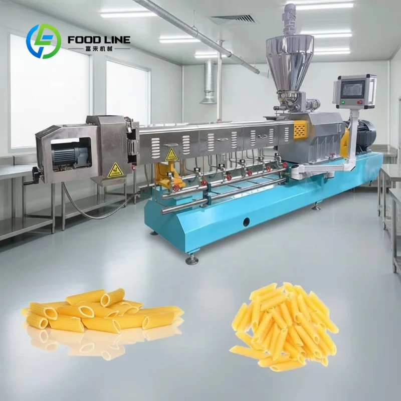 Electric Automatic Pasta Making Machine, Custom Industrial Production Line for Spaghetti Mass Manufacturing