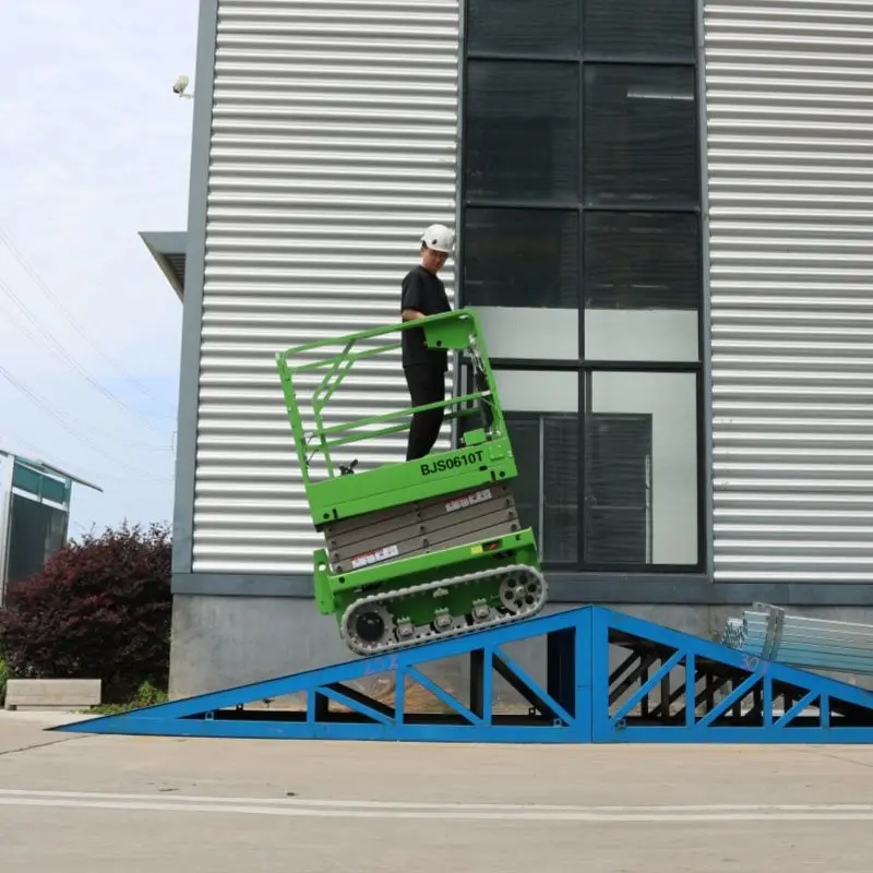 Free Shipping 320 KG 12 Meters Wheeled Self Propelled Mobile Vehicle Mid Rise All Terrain Hydraulic Platform Scissor Lift