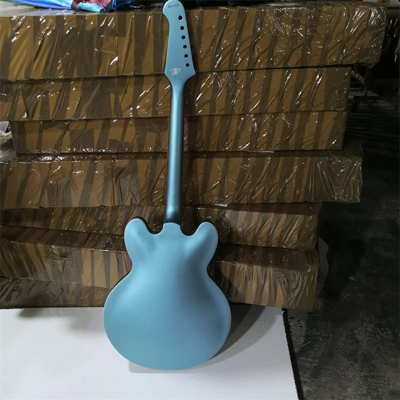 Nitro Matte Paint 6 String Hollow Electric Guitar, Semi-finished Accessories Installed, You Can Customize