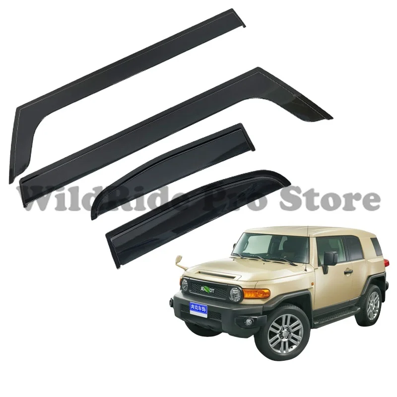 

1 set For Weather Shield Rain Guard for Toyota Land Cruiser FJ 2007-2017 Sun Rain Shield Door Visor Window Vent Deflector
