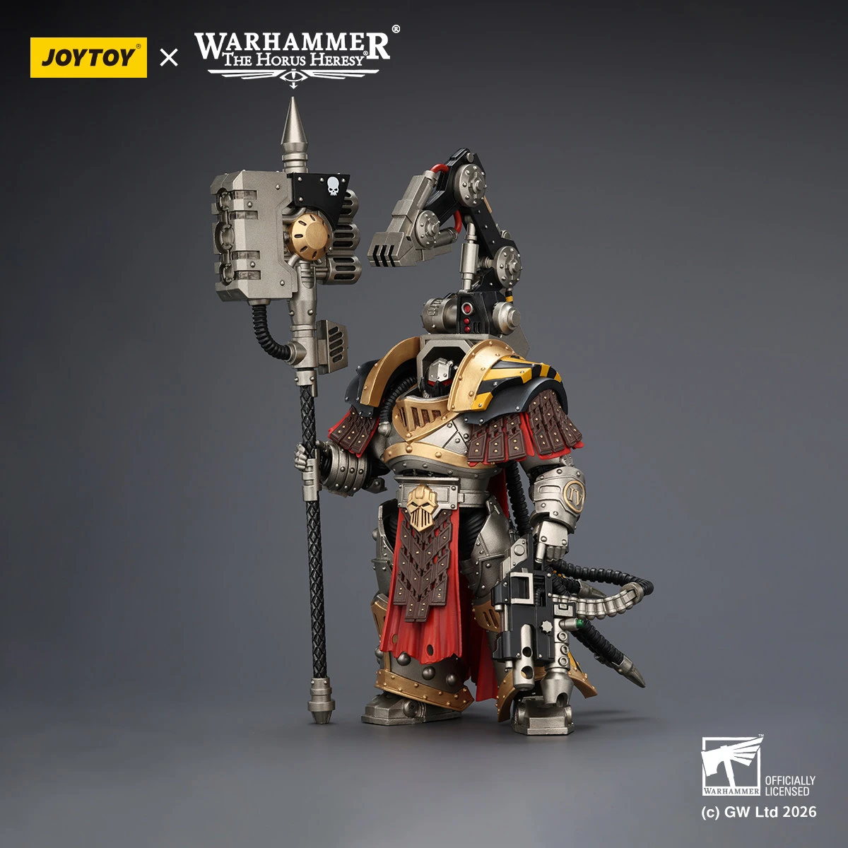

JOYTOY Warhammer 40000/40k The Horus Heresy "Iron Warriors Warsmithwith Graviton Crusher Hammer"Action Figure Doll Model Gift