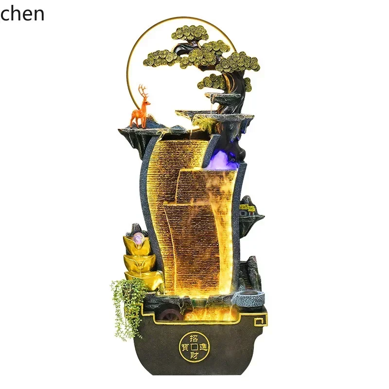 h27- Rockery Water Fountain Indoor Home Office Floor Fish Tank Landscape Decoration Ornament