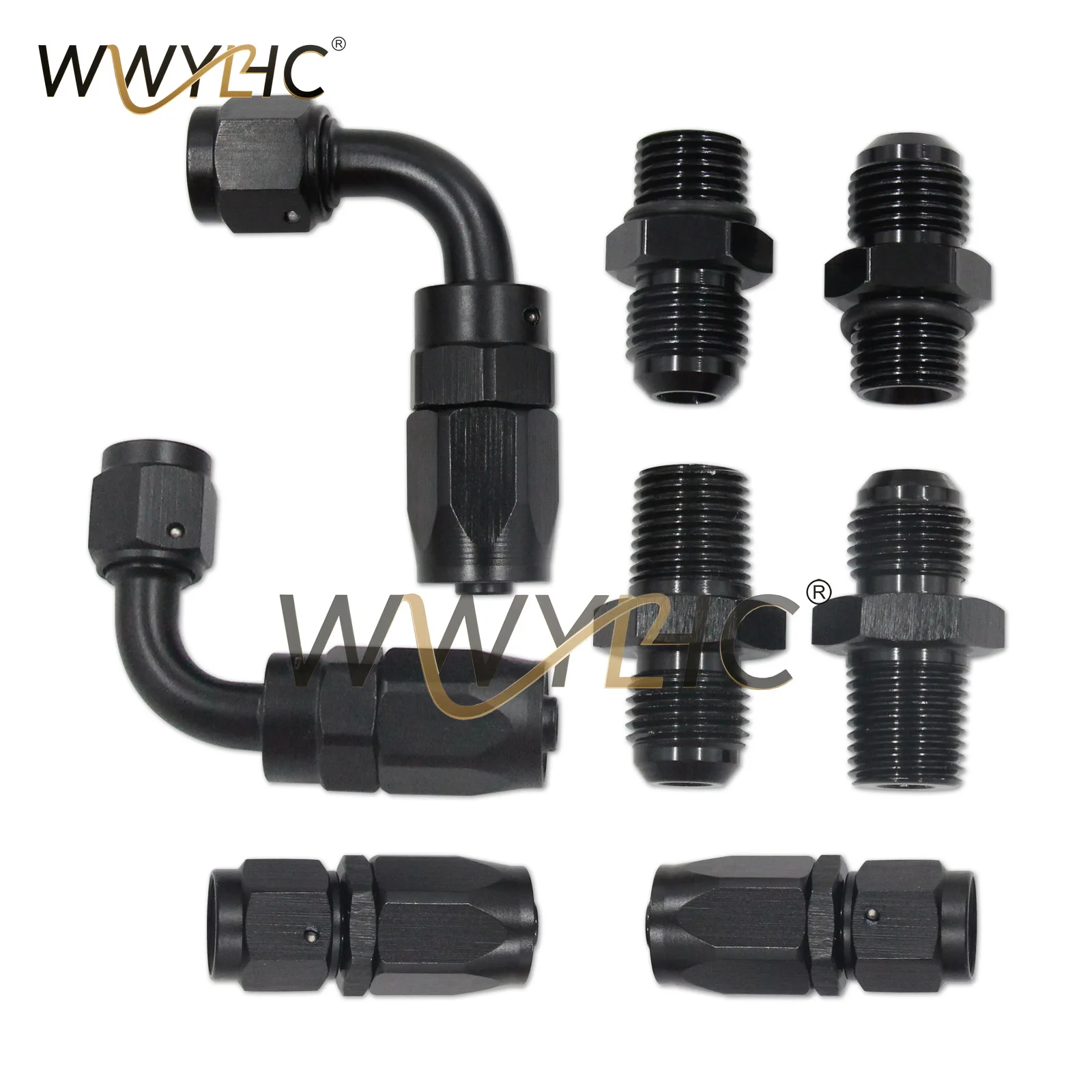 For 4L60E 4L65E Automatic Transmission Cooler Line Kit Black-6AN