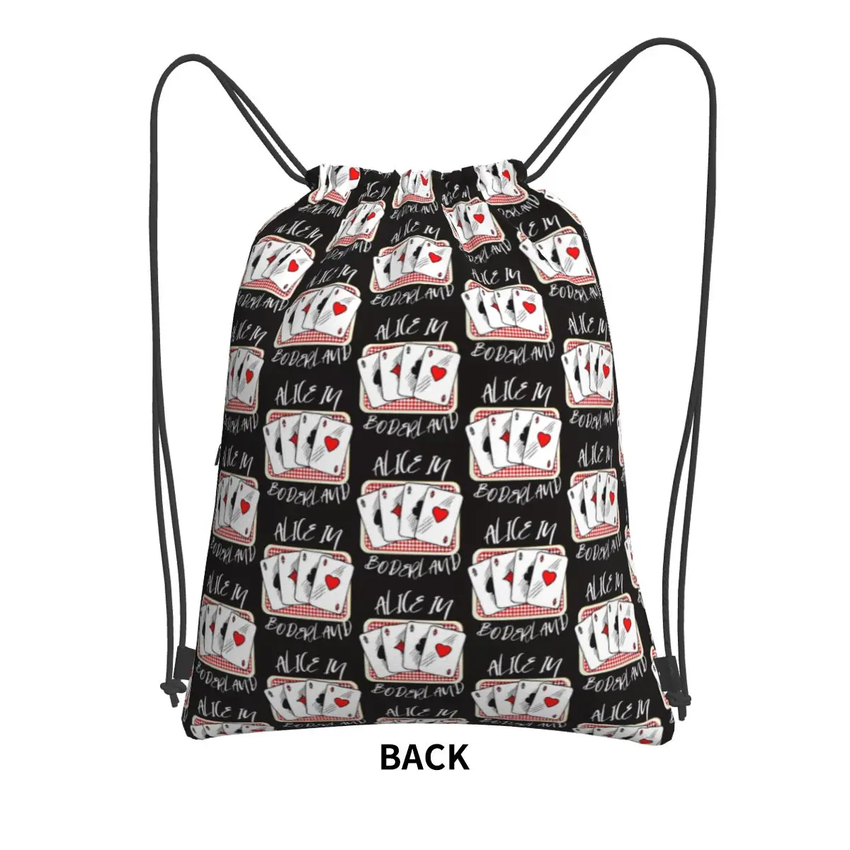 حقائب ظهر Alice In Borderland كاجوال محمولة برباط وحقائب أحذية وحقائب كتب لطلاب السفر #2