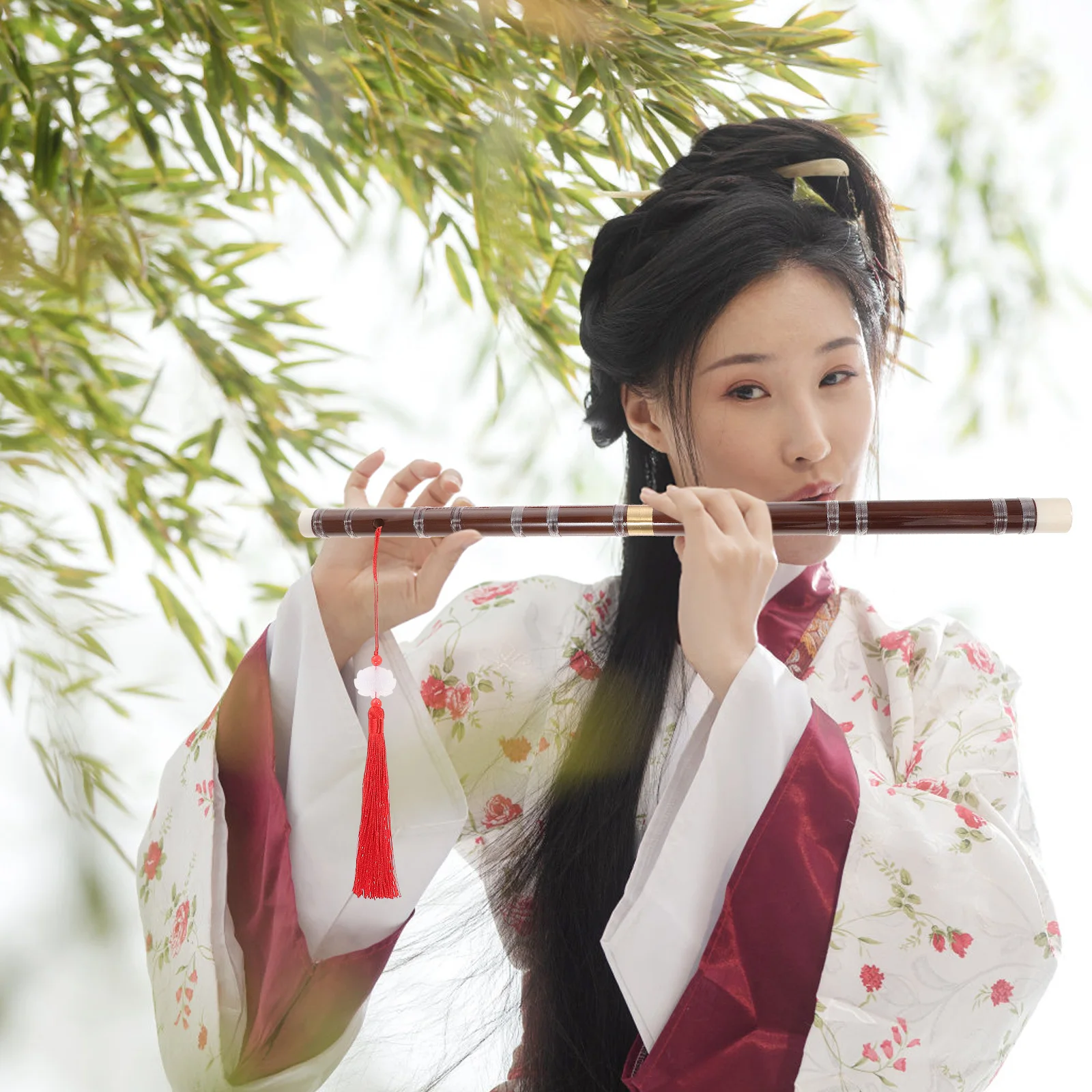 

Bamboo Flute Handmade Chinese Fife Flute Traditional Music Instrument Suitable for Beginners Decorative Home Gift