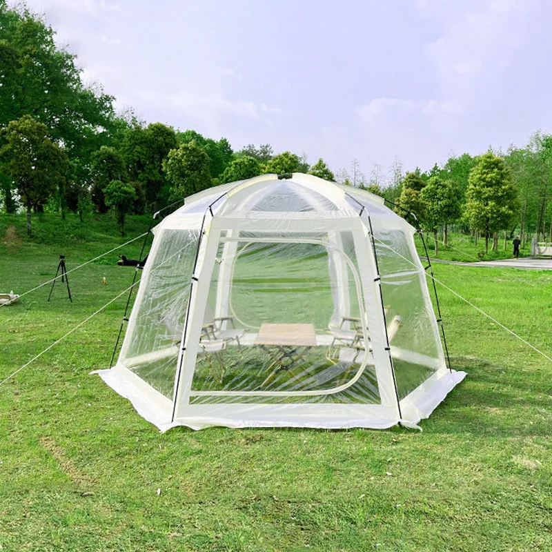 Weatherproof UV-Resistant Family Camping Tent With Breathable Mesh for Outdoor Picnics