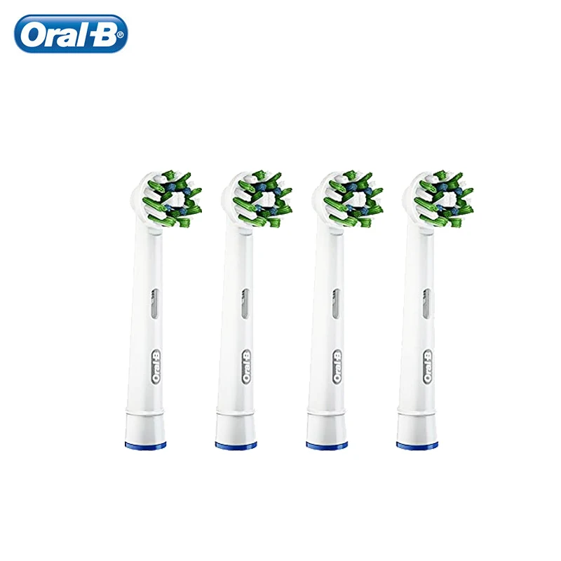 Oral-B CrossAction Replacement Brush Heads with CleanMaximiser 16 Degree Stains Removal Original Oral B Nozzle Teeth Brush Head