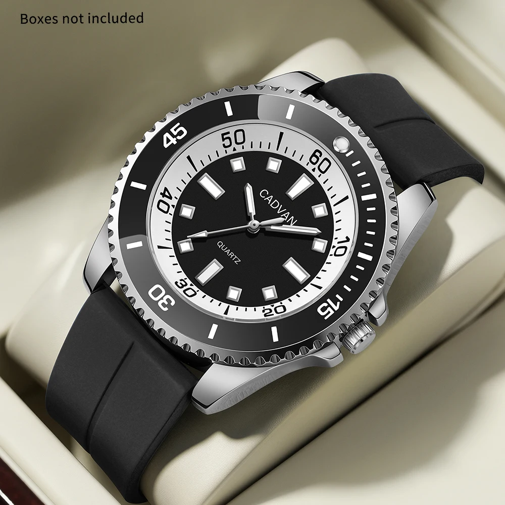 1 piece men's casual sports silicone strap pointer quartz watch men's timer - daily wear holiday gift