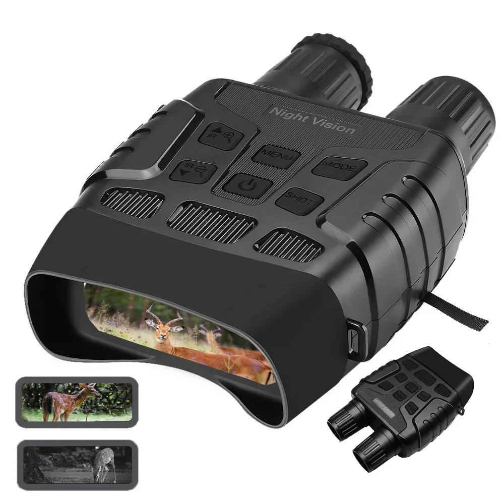 

NV3180 IP56 Водонепроницаемый HD бинокль ночного видения Видеорегистратор Охота 4-кратный зум 980 футов/300 м Инфракрасные очки Прицел Видеокамера