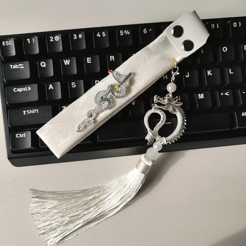 Customized Keyboard Ribbon Wooting Key Cap Decoration Magnetic Axis Modification Animation Anime Retro Chinese Style