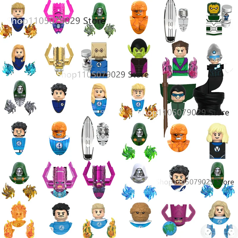 

Наборы строительных блоков Marvel Deadpool и Человек-паук, мини-модели, игрушки для детей, подарок на день рождения или праздник.