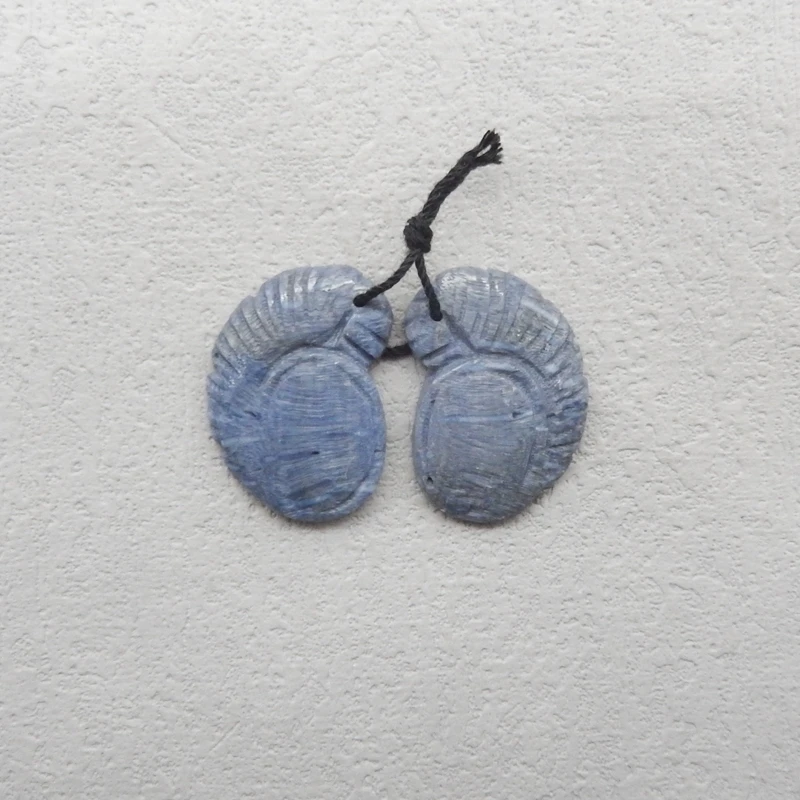 

Натуральная синяя яшма, самородок, серьги ручной работы, бусины, модные украшения, милый ювелирный аксессуар, 27x19x4 мм, 5,7 г