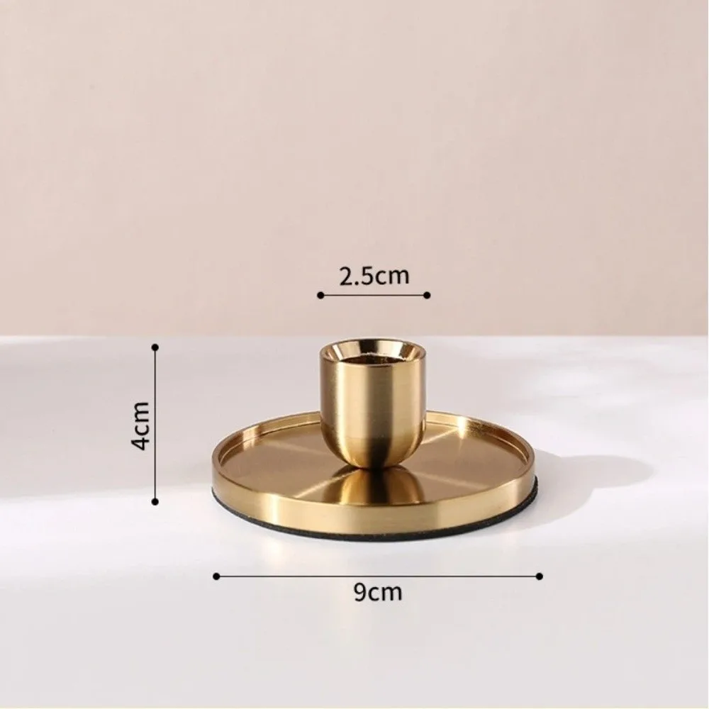 Candelabro Decorativo Dorato, Portacandele da Tavolo per Matrimoni, Supporto per Candele, Base per Candele, Decorazione per la Casa