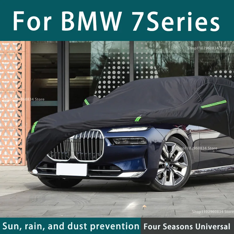 

Full car cover dust-proof outdoor indoor UV protection sun protection and scratch resistance For BMW 7Series Car umbrella