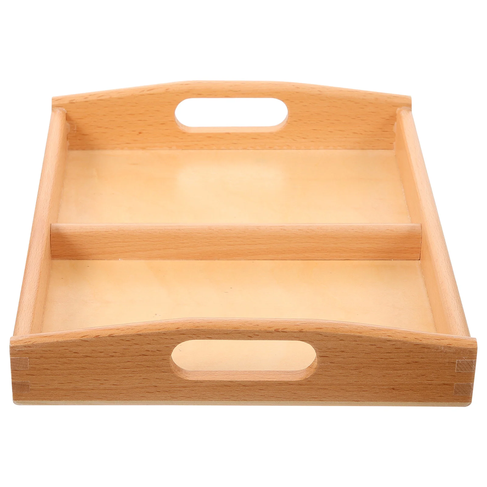 

Early Childhood Education Tray Toys Food Preservation Organizer Classroom Baskets Wood Serving Primary School Breakfast Trays