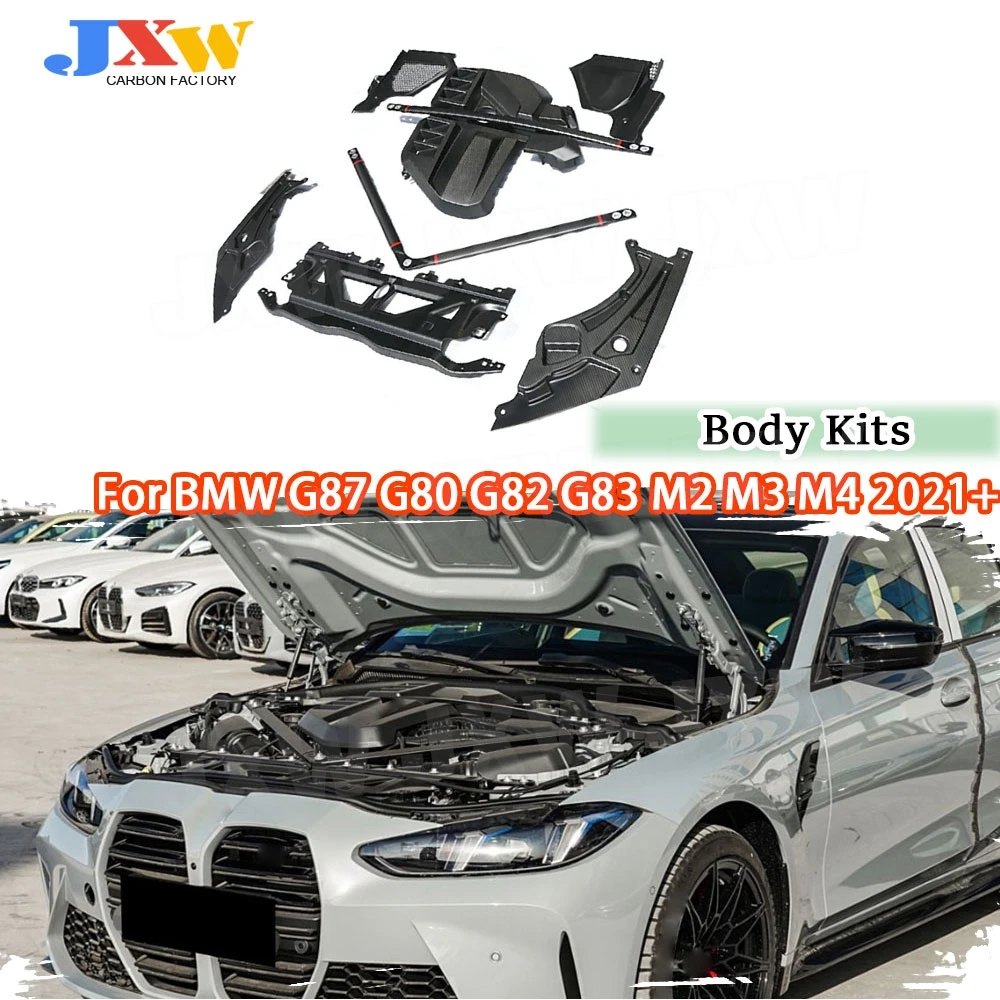 

Car Engine Upper Compartment Partition Panel for BMW M2 M3 M4 G87 G80 G81 G82 G83 2021+ Dry Carbon Fiber Cabin Air Filter Cover